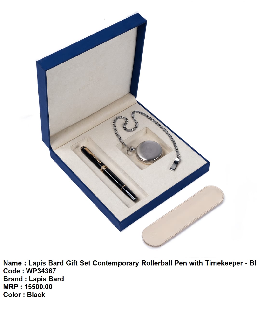 lapis bard gift set contemporary rollerball pen with timekeeper